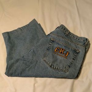 Calvin Klein Blue Cotton Denim Jean Shorts (38” Waist)